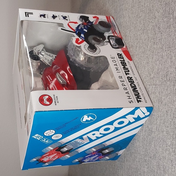 Sharper Image Thunder Tumbler Wireless Remote Control 360° Spinning Red Car NWT - Picture 7 of 13